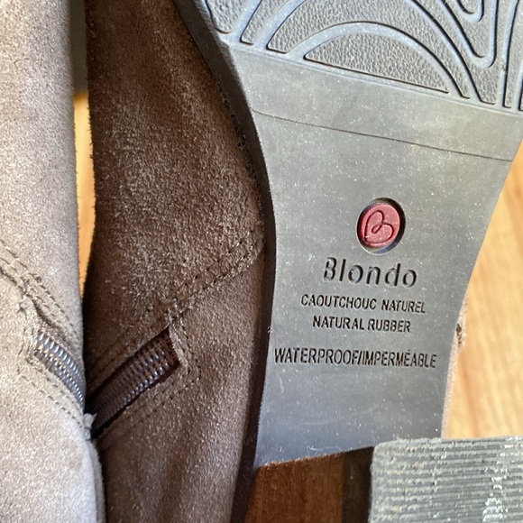Blondo Idra Waterproof Ankle Booties Women’s Size 7 Brown Suede Leather‎ Zip - Picture 12 of 13